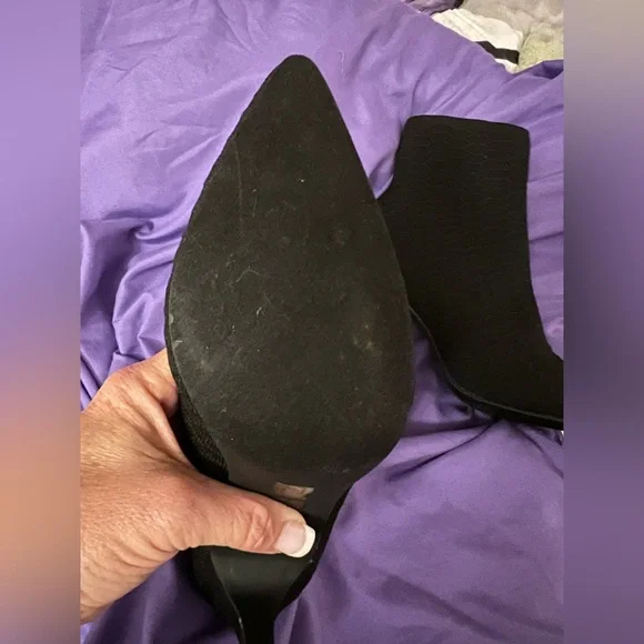 NWOT Black Heeled Boot - Picture 3 of 6